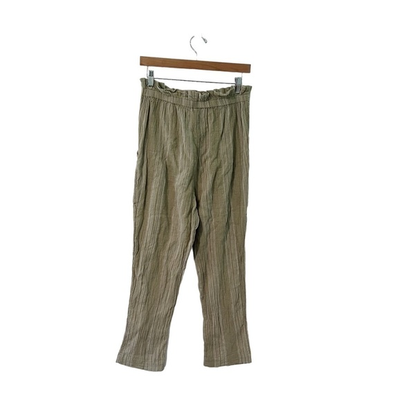 Free People Semi Sweet Cropped Pants in Sage Combo - Picture 4 of 12